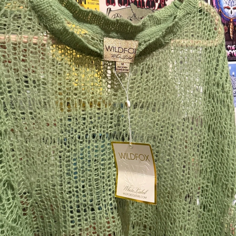 Wildfox Light Green Women's Sweater - Picture 2 of 4